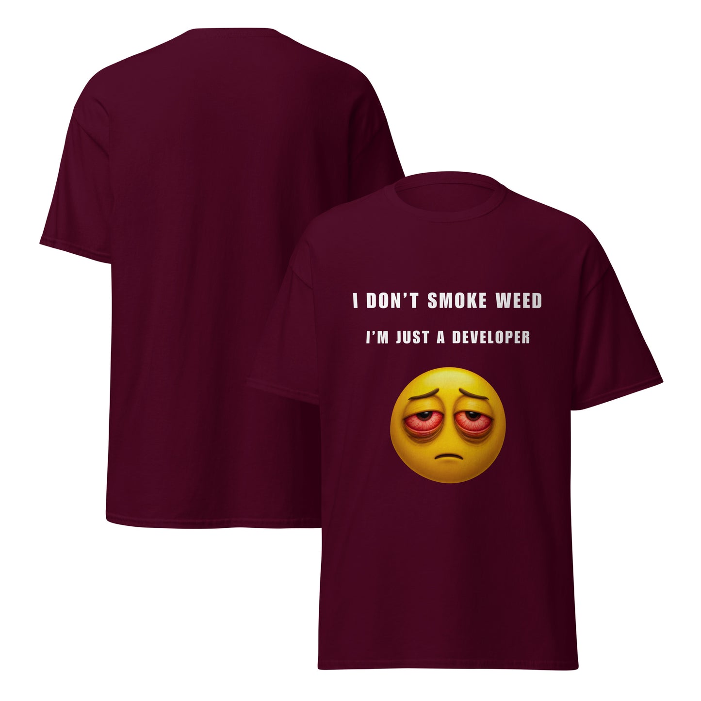 Tee-shirt I don't smoke Light