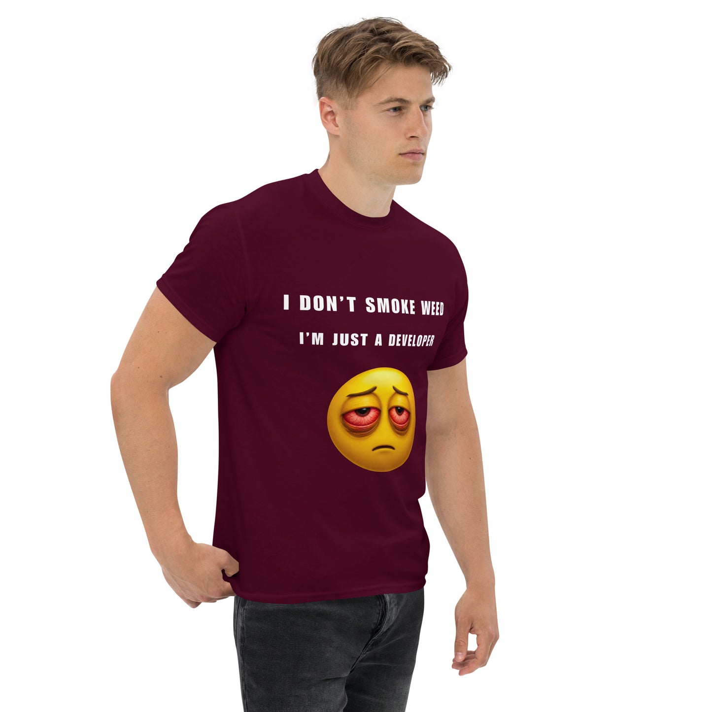 Tee-shirt I don't smoke Light