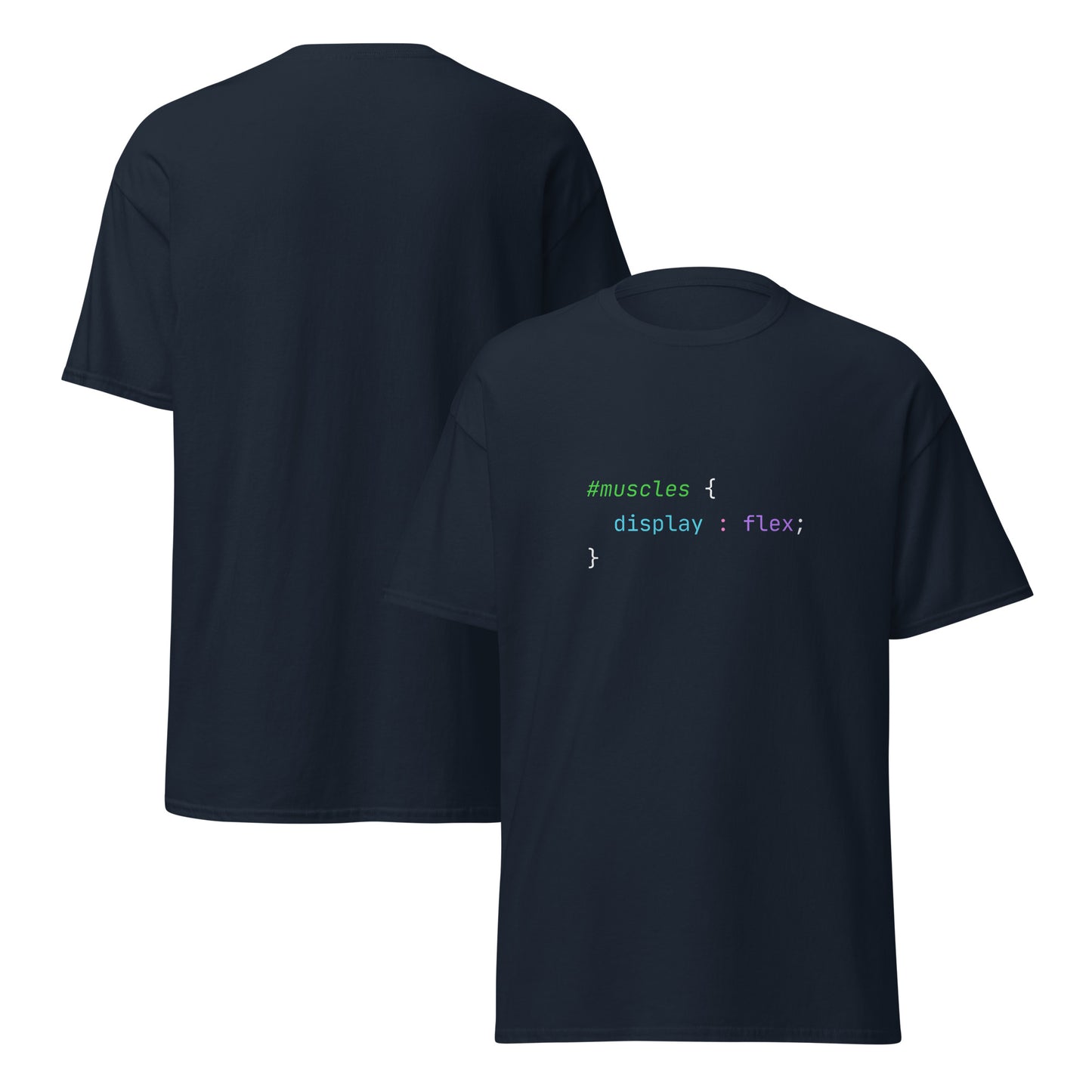 Tee-shirt Color Muscles flex